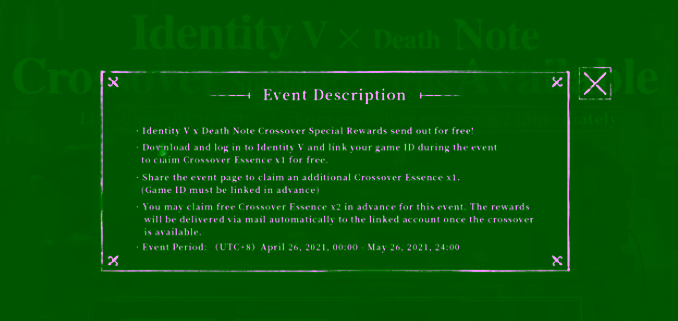Identity V adakan Kolaborasi Menarik Dengan Death Note! 2 Screenshot 59