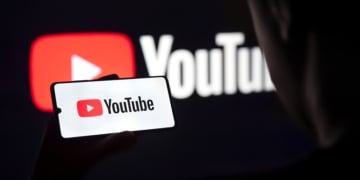 Youtube Logo Phone Screen