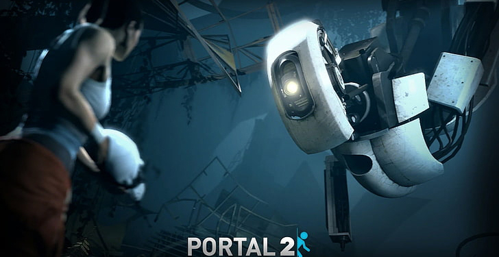Portal 2 Glados Chell Video Games Wallpaper Preview