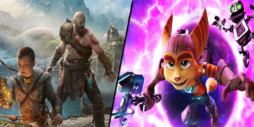Keren! Developer God of War Membagikan Gambar Kolaborasi Rachet and Clank Bersama Dengan Kratos