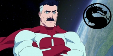 Invincible Omni Man With Mortal Kombat Logo