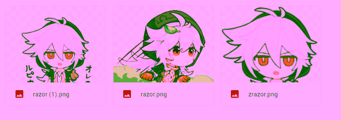 Stiker Genshin Impact Razor