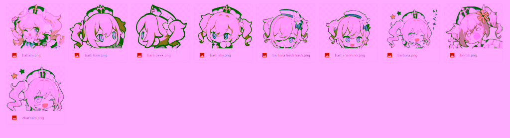 Stiker Genshin Impact Barbara