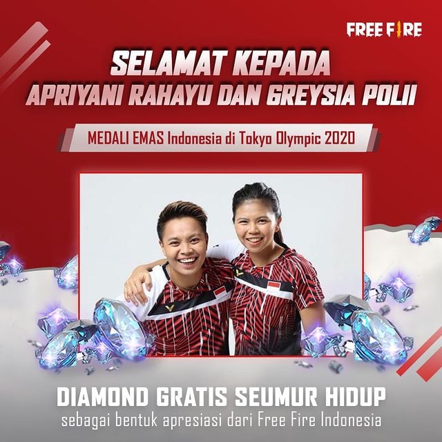 Greysia Polii Apriyani Rahayu Garena Free Fire