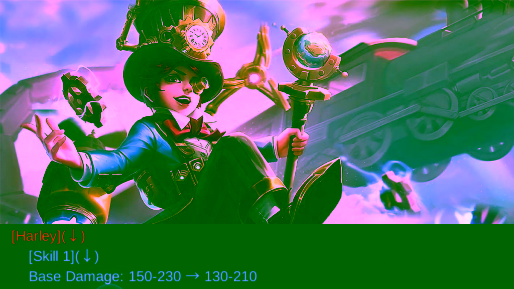 Harley Nerf Patch Note 1.6.10 