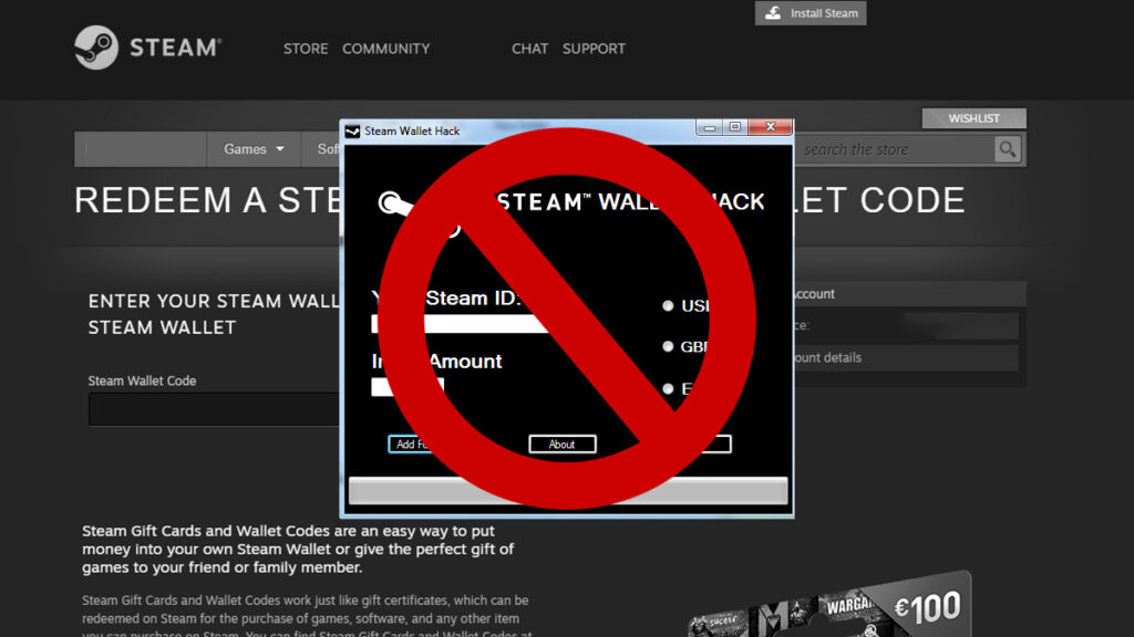 Valve Unlimited Funds Steam Wallet