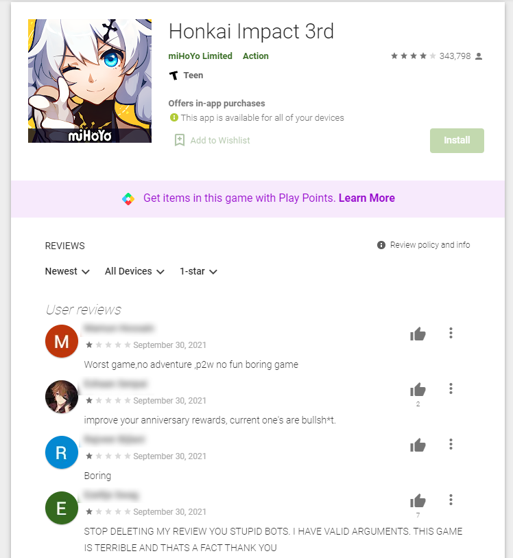 Genshin Impact Anniversary Honkai Impact Review Bomb V2