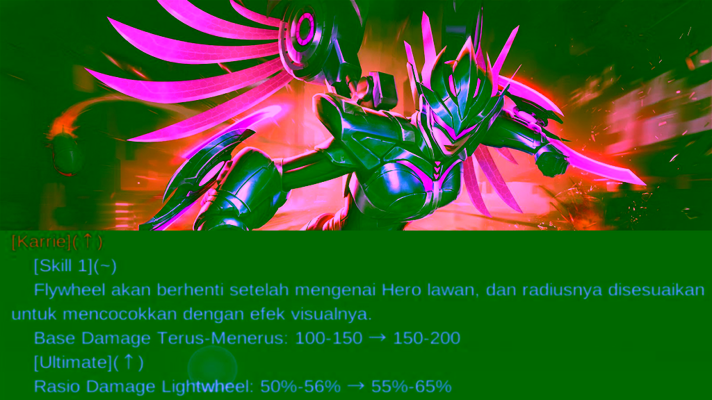 16 Hero yang Dapatkan Buff di Mobile Legends Patch Note 1.6.18 13 buff Karrie patch note 1.6.18