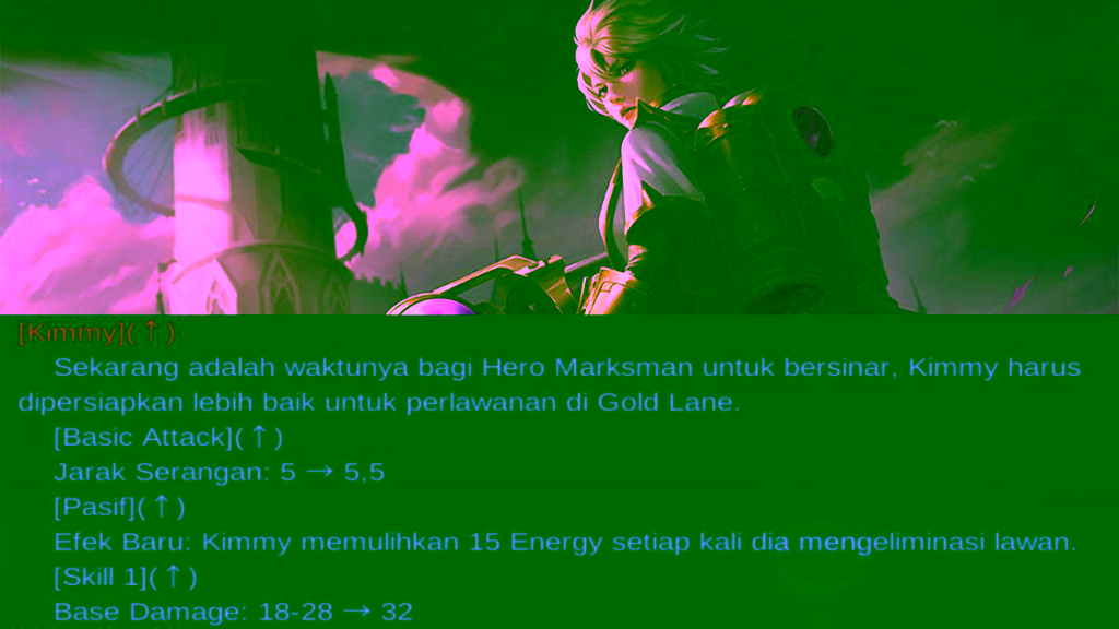 16 Hero yang Dapatkan Buff di Mobile Legends Patch Note 1.6.18 9 buff Kimmy patch note 1.6.18