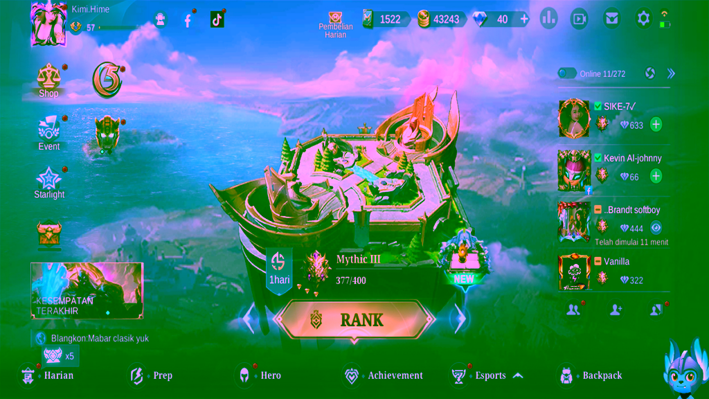 Lobby cara merubah musik latar belakang