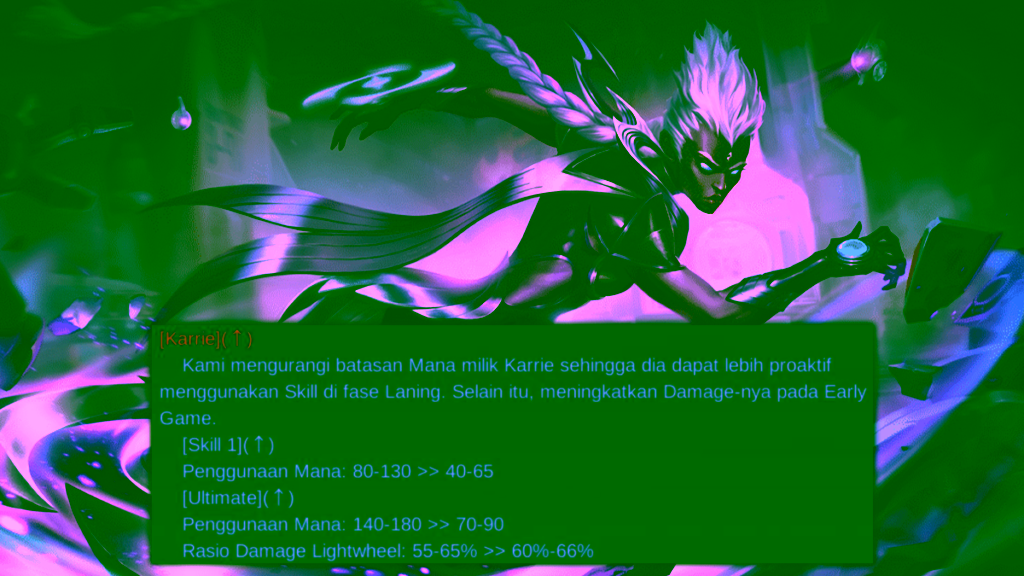 Karrie buff Mobile Legends Patch Note 1.6.26