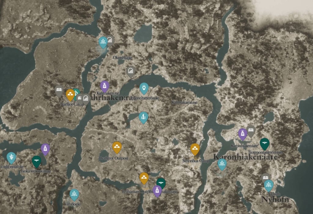 Assasins Creed Valhalla Map