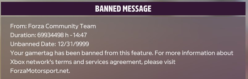 Banned Message