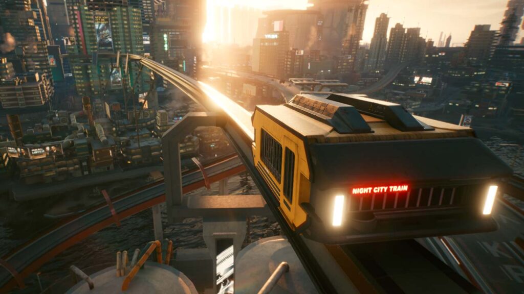 Night City Train Cyberpunk 2077