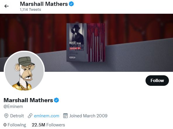 Eminem Marshall Mathers Nft