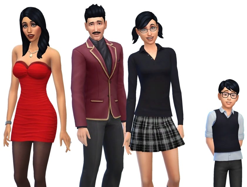 The Sims Goth Family