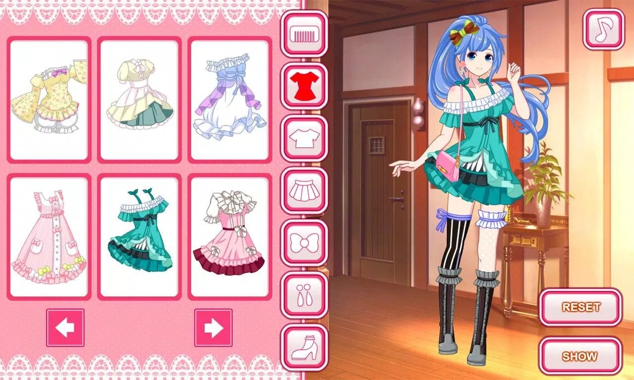 Game Offline Android Perempuan Terbaik Anime Dress Up For Girls