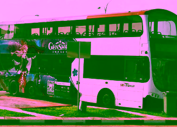 Kreatif, Bus di Singapura ini Dipasang Iklan Genshin Impact