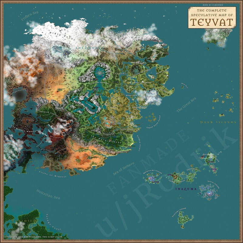 Tevyat Speculative Map
