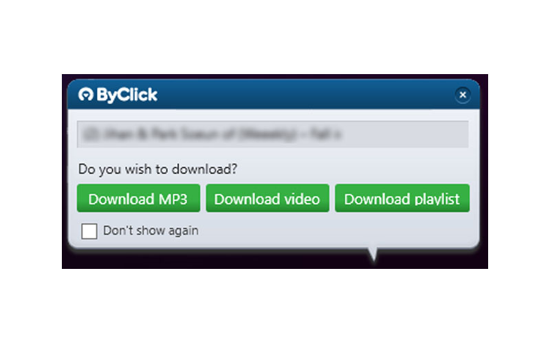 Kemudahan Byclick Downloader