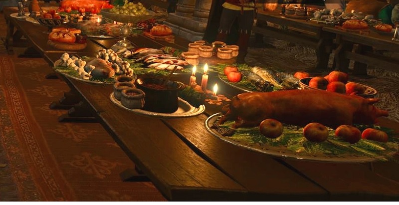 Makanan dan minuman di franchise game The Witcher