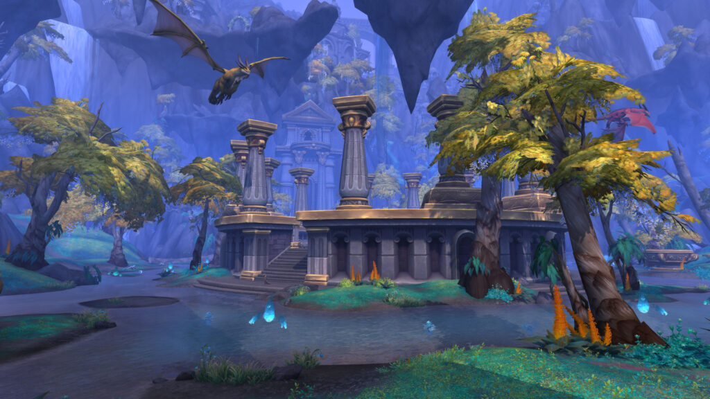 World of Warcraft wow Dragonflight Thaldraszus Titan Temple 1080p