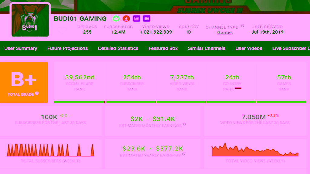 Pendapatan Budi01 Gaming