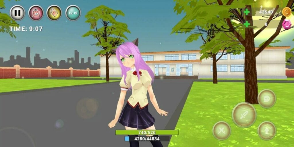 Game Anime Android Anime High School Simulator