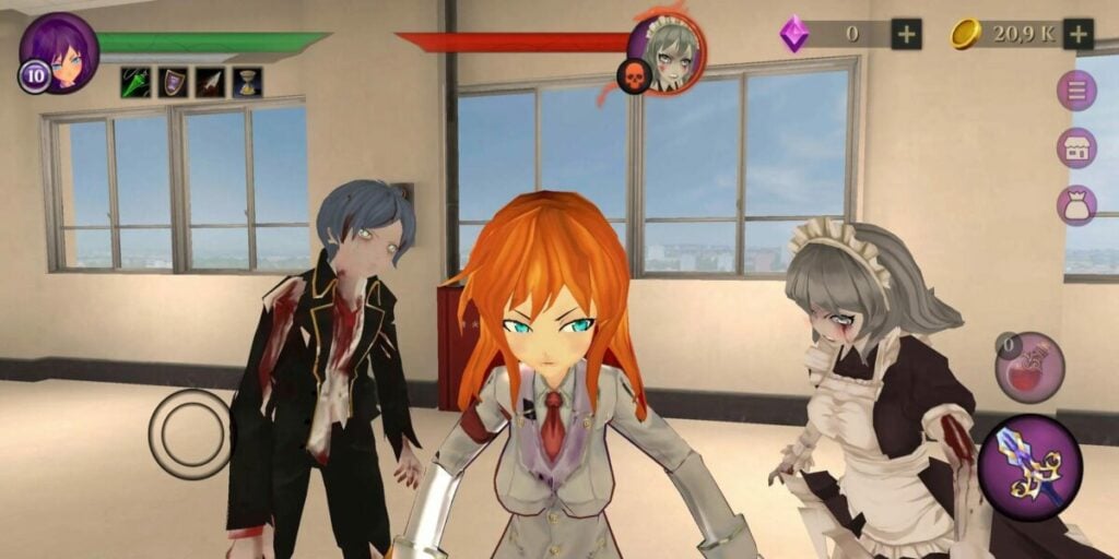 Game Anime Android Anime High School Zombie Simulator
