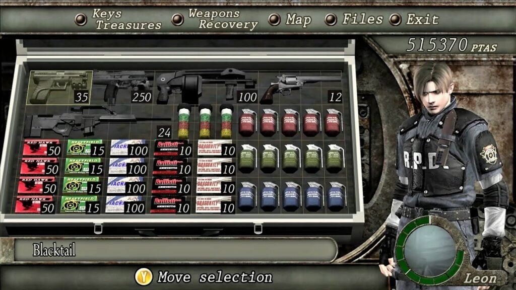 Inventory Resident Evil 4