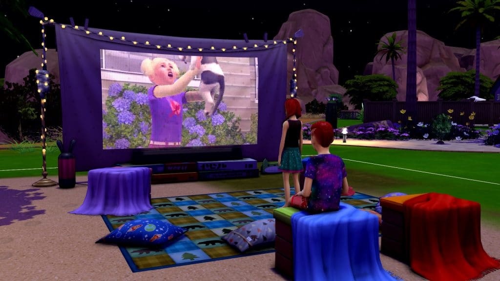 The Sims 4 Little Camper Projector Screen