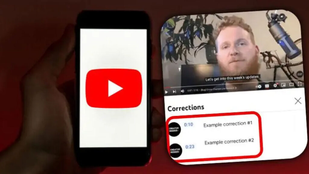 Youtube Corrections
