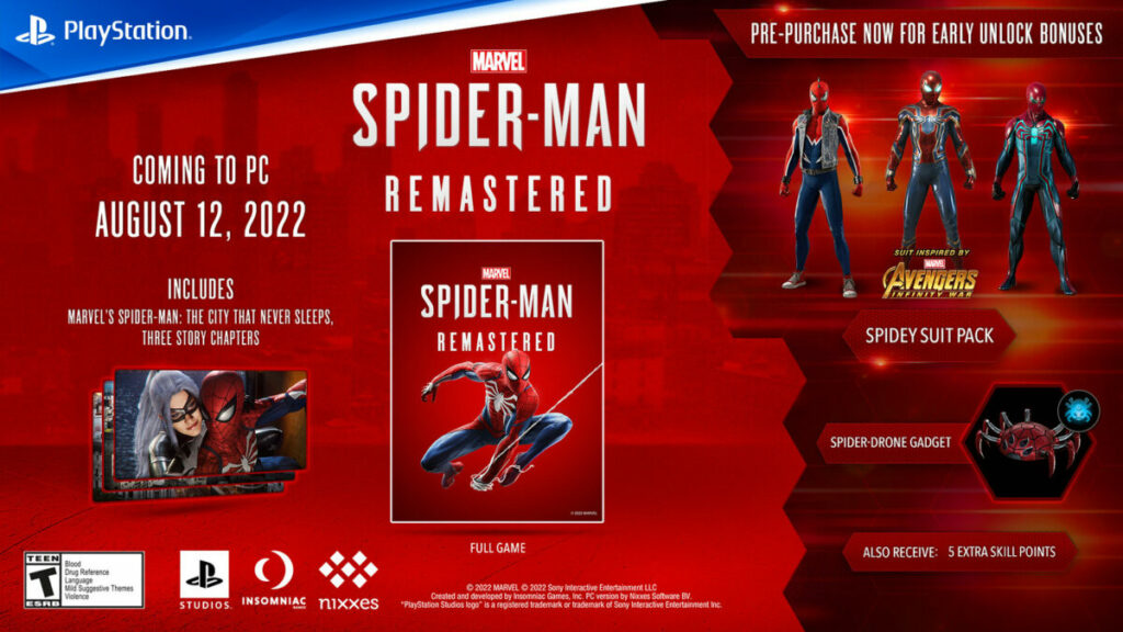 Spesifikasi PC Spider-Man Remastered