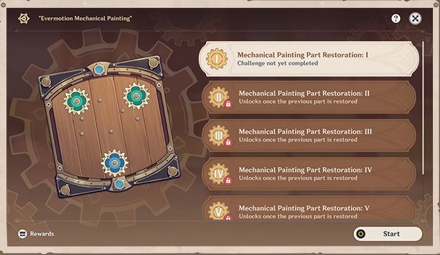 Gameplay Event Evermotion Mechanical Painting Genshin Impact