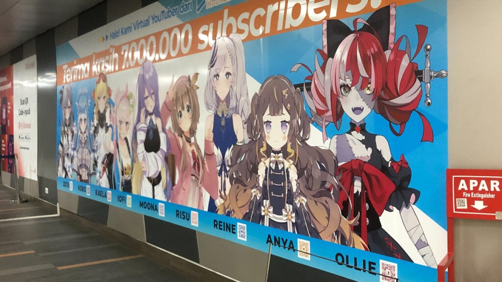 Poster Perayaan 7 Juta Subscriber Vtuber Hololive ID