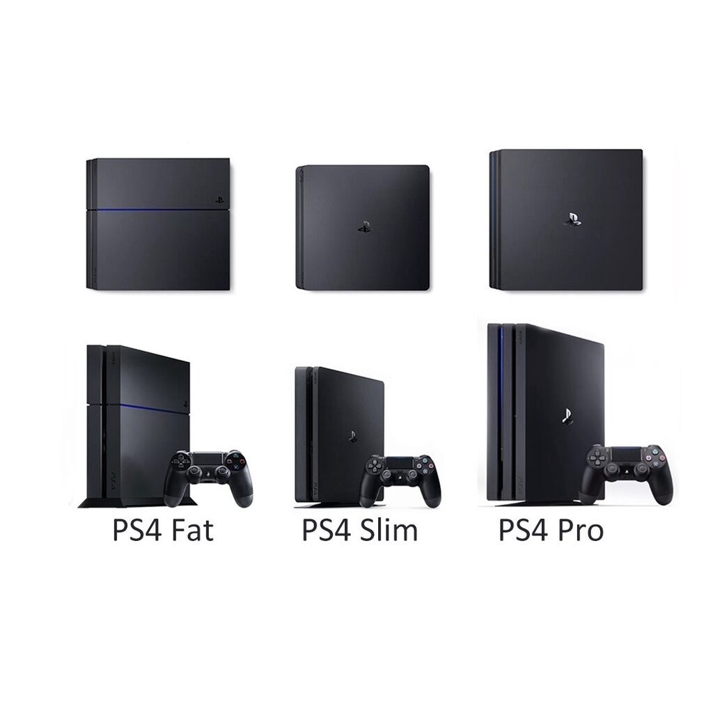 Как отличить ps4. Sony ps4 fat vs ps4 Slim. Ps4 fat Slim Pro. Sony PLAYSTATION 4 Slim vs Pro. Sony PLAYSTATION 4 Pro Slim.