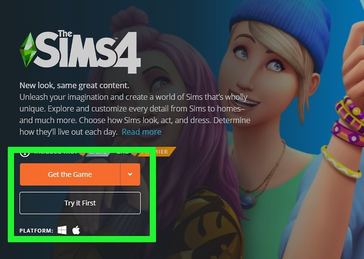 cara download the sims 4