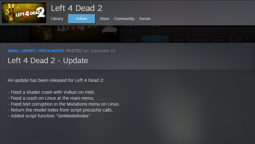 Update Left 4 Dead 2