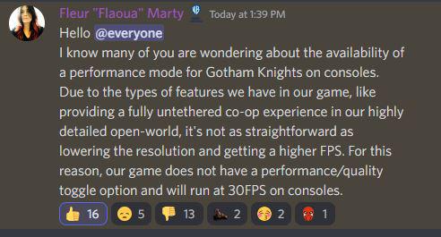 Game Gotham Knights 30 FPS PS5