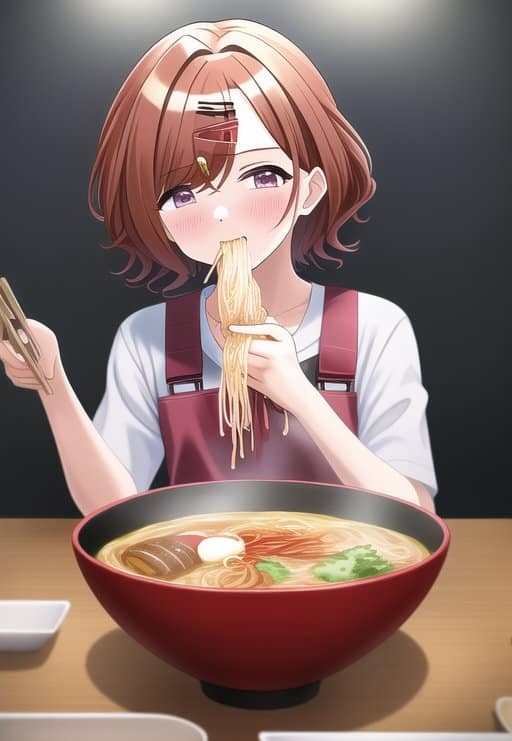 Novelai Meme Ai Drawings Of Anime Girls Eating Ramen