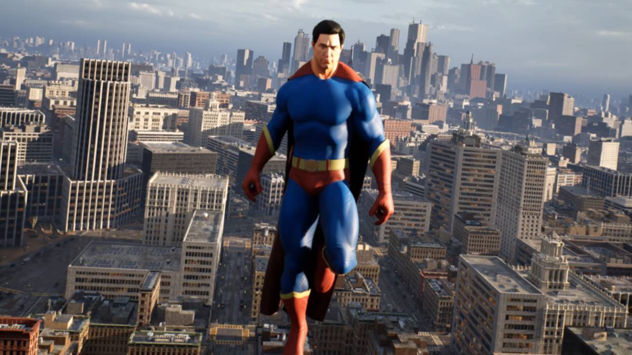 Superhuman game. Unreal engine 5 Супермен. Супермен игра. Супермен игра 2022. Superman 1999 game.