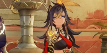 splash art mika dan dehya genshin impact