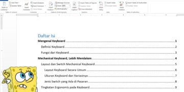 Cara Membuat Daftar Isi