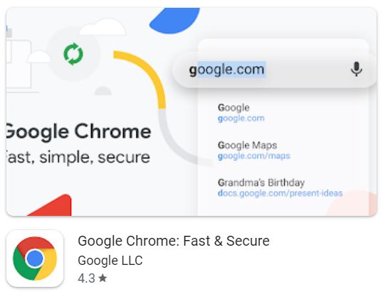 Google Chrome Browser Android