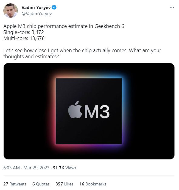 Vadim Yuryev Apple M3