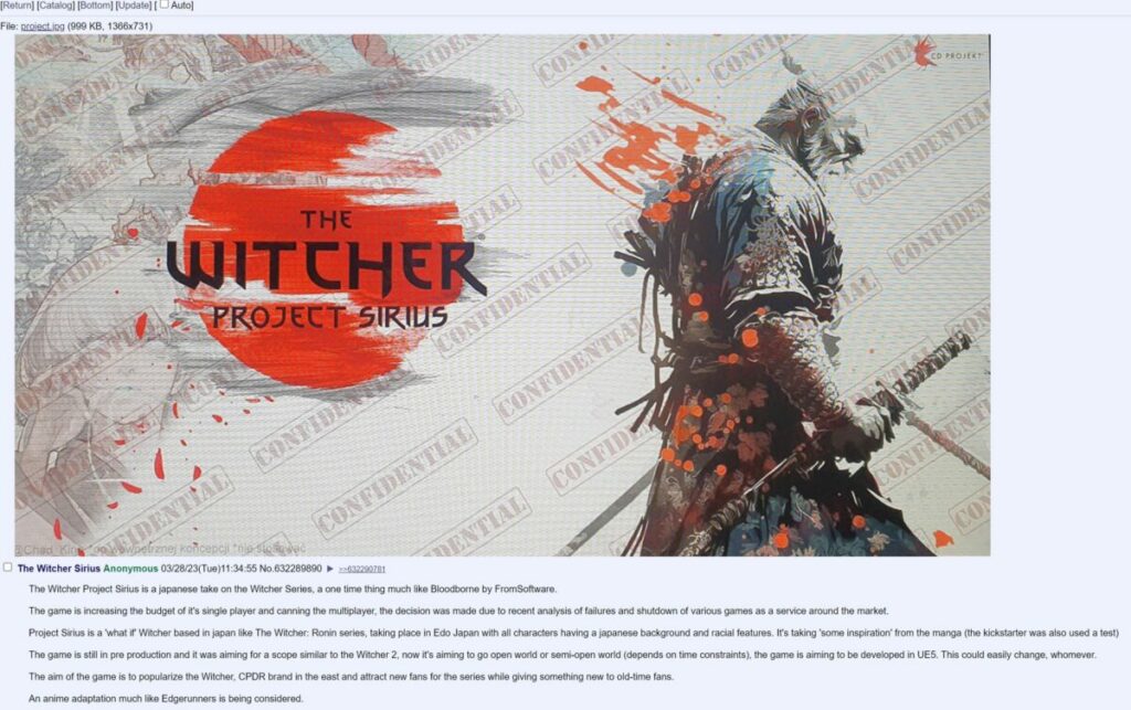 Project Sirius The Witcher