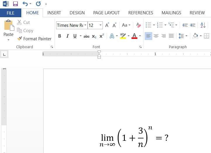 Limit Fungsi Di Microsoft Word