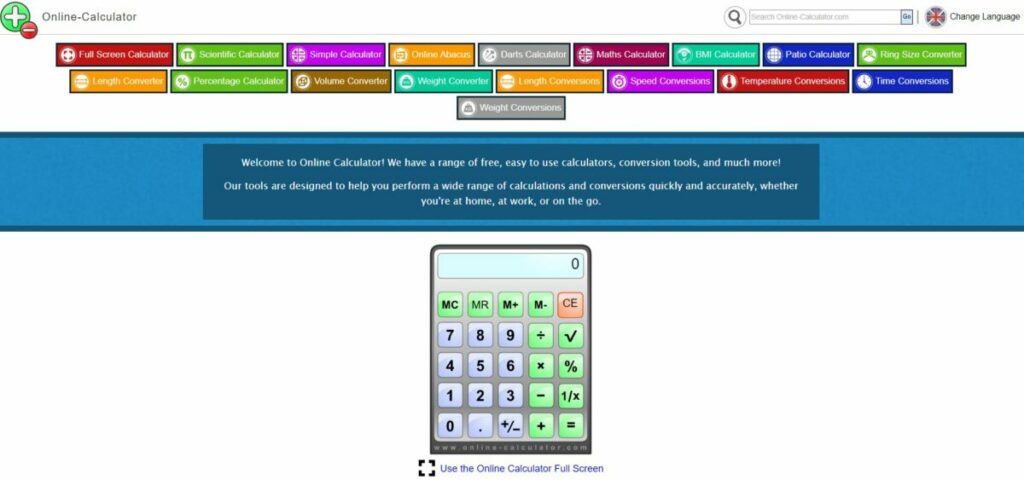 Online Calculator Aplikasi Olah Angka Online