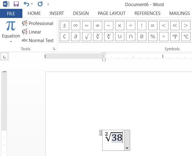 Rumus Akar Di Microsoft Word