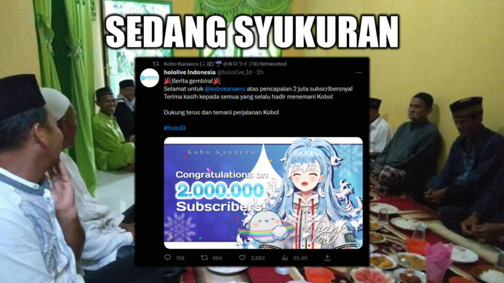 Syukuran Kobo Kanaeru 2 Juta Subscriber